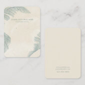  Palm Leaves Sieraden Display Kaart Visitekaartje (Voorkant / Achterkant)