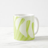 Palm Leaves Trio Lime Green Coffee Mok (Voorkant rechts)