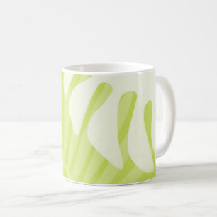 Palm Leaves Trio Lime Green Coffee Mok