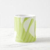 Palm Leaves Trio Lime Green Coffee Mok (Center)