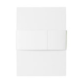 Palm Leaves Tropical Beach Wedding Uitnodigingen Wikkel (Achterkant Voorbeeld)