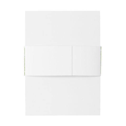 Palm Leaves Tropical Beach Wedding Uitnodigingen Wikkel (Achterkant Voorbeeld)