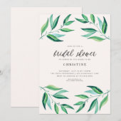 Palm Leaves Tropical Bridal Shower Kaart (Voorkant / Achterkant)