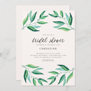 Palm Leaves Tropical Bridal Shower Kaart