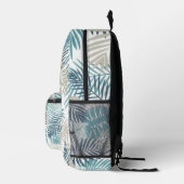 Palm leaves tropical foliage beach vibe exotic bedrukte rugzak (Rechts)