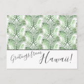 Palm Leaves We verhuisden Hawaii Post Kaarten (Voorkant)