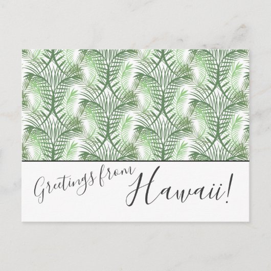 Palm Leaves We verhuisden Hawaii Post Kaarten (Voorkant)