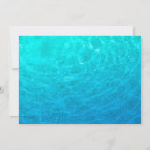 Palm Leaves & Zomer Zwembad Party Kinderen Verjaar Kaart (Achterkant)