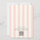 Palm Lente Groen Roze Hand getrokken Bruiloft Kaart (Achterkant)