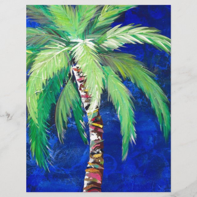 Palm Letterhead Cobalt Blue Palm II (Voorkant)