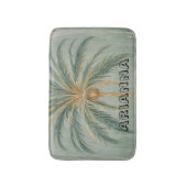 Palm Majesty: Eenpersoons palmboom ontwerp Badmat (Voorkant Verticaal)