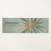 Palm Majesty: Eenpersoons palmboom ontwerp Yogamat (Voorkant (horizontaal))