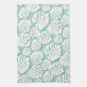 Palm monstera naadloos patroon 3 theedoek (Verticaal)