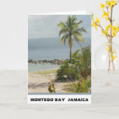 Palm, Montego Bay Jamaïca Juni 2011 Kaart (Gele Bloem)