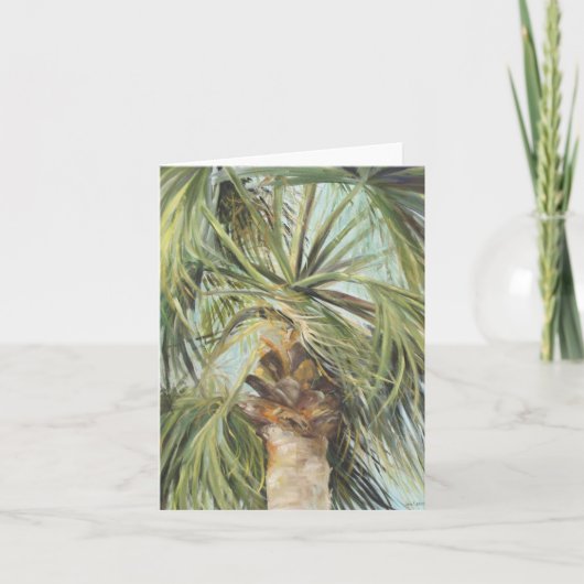 Palm" Notecard de "van het paradijs Kaart (Voorkant)
