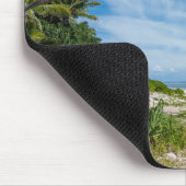 Palm-omzoomd Kolovai-strand Muismat (Hoek)