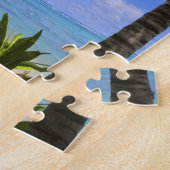 Palm omzoomd strand Cook Eilanden 2 Legpuzzel (Zijkant)