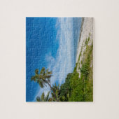 Palm-omzoomde Kolovai-strand Legpuzzel (Verticaal)