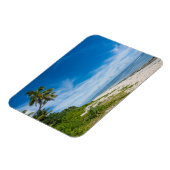 Palm-omzoomde Kolovai-strand Magneet (Linkerzijde)