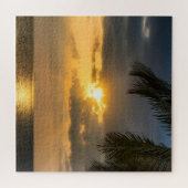 Palm op sunset legpuzzel (Horizontaal)