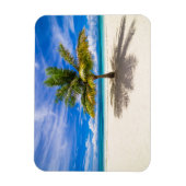 Palm op White Sand Beach Magneet (Verticaal)