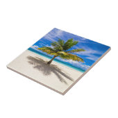Palm op White Sand Beach Tegeltje (Zijkant)