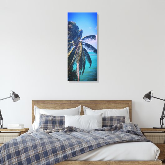 Palm over de sleutels canvas afdruk (Insitu (Slaapkamer))