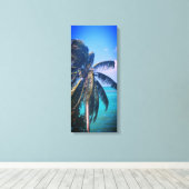 Palm over de sleutels canvas afdruk (Insitu (Houten vloer))