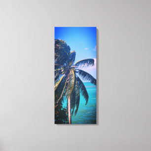 Palm over de sleutels canvas afdruk