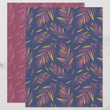 Palm Paarse Scrapbook Papier
