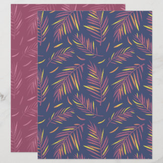 Palm Paarse Scrapbook Papier