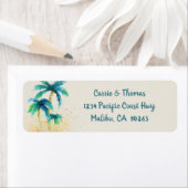 Palm Paradise | Adres Tropische bestrating Etiket (Insitu)