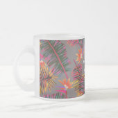 Palm Paradise Grey Matglas Koffiemok (Links)