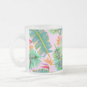 Palm Paradise Pink Matglas Koffiemok (Links)