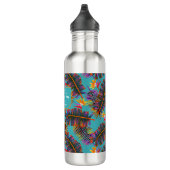 Palm Paradise Teal Waterfles (Rechts)