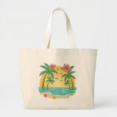 Palm Paradise Tropical Beach Tote Bag (Voorkant)