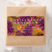 Palm Paradise Yellow Orange Etiket (Insitu)