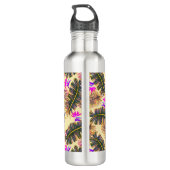 Palm Paradise Yellow Waterfles (Achterkant)