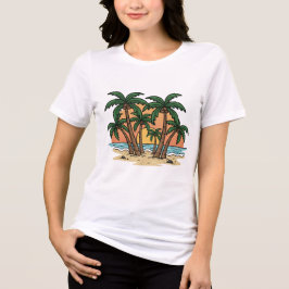 Palm Paradise – Zonsondergang Palm Scene T-Shirt