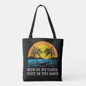 Palm & Pilsner Escape Tote Bag (Achterkant)