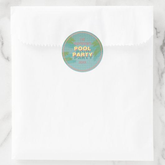 Palm Pool Party Stickers (Tas)