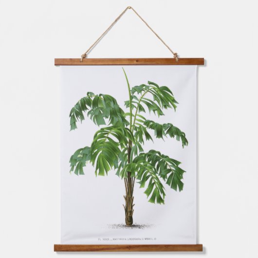 Palm Print -Pieter Joseph de Pannemaeker 1832-1904 Hangend Wandkleed (Voorkant)