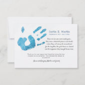 Palm Print Sympathie Hartelijk dank Kaart (Voorkant)