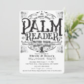 Palm Reader  Magic Fortune Teller Halloween Kaart (Staand voorkant)