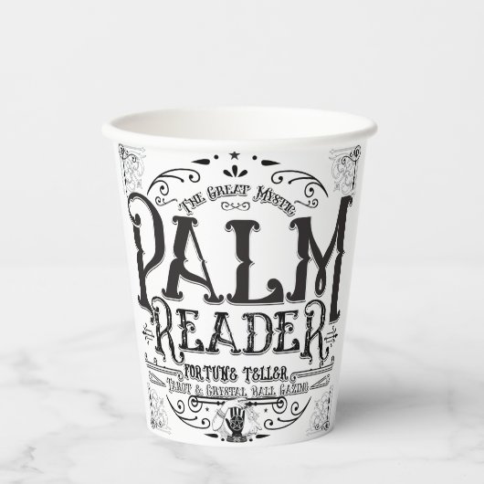 Palm Reader  Magic Fortune Teller Halloween Papieren Bekers (Voorkant)