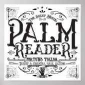 Palm Reader  Magic Fortune Teller Halloween Poster (Voorkant)