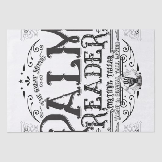 Palm Reader  Magic Fortune Teller Halloween Tissuepapier (Voorkant)