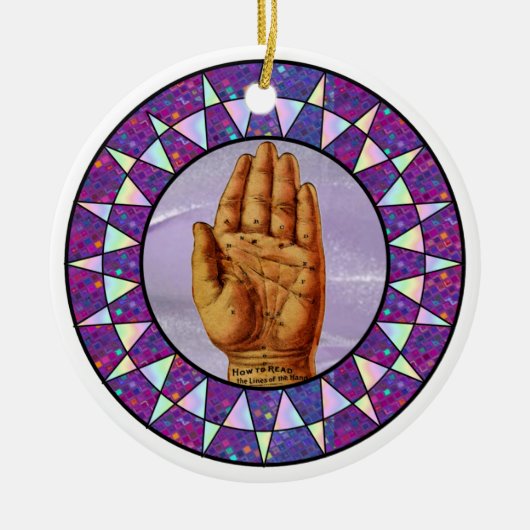 Palm Readers Keramisch Ornament (Voorkant)