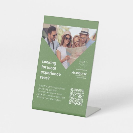 Palm Regensy Paradise Stand Reclamebord Met Voetstuk (Voorkant)