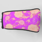 Palm Royale Bloemen Golfheadcover (Voorkant)